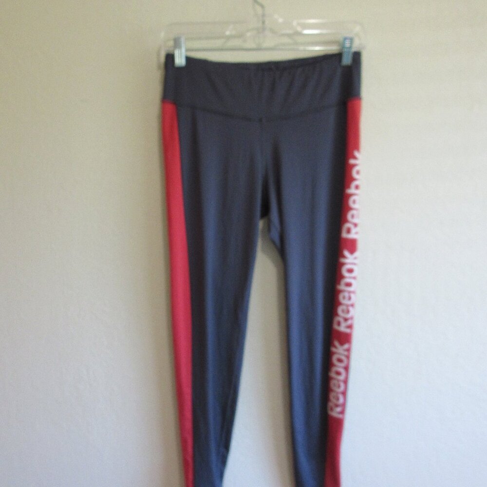 REEBOK Gray Speedwick Workout Leggings Size M